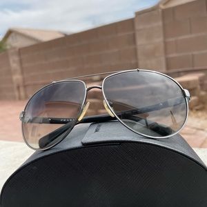 Black/Grey Prada Sunglasses